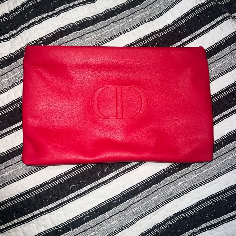 Christian Dior Vibrant Pink & Red Clutch